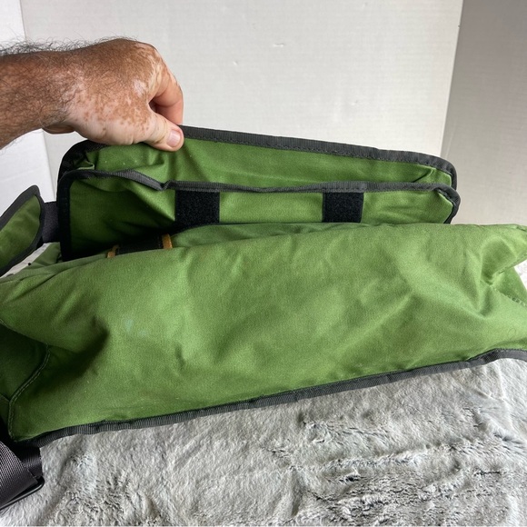 Puma Green Messenger Large Bag with Black and Yellow Accents - Picture 12 of 17